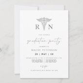 MAEVEシルバーグレーメディカルRNナース卒業 招待状 (正面)