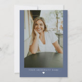 MAEVEネイビーブルーメディカルRNナース卒業 招待状 (裏面)