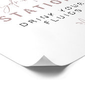 MAEVEバラ金ゴールドナース水和ステーションドリンクサイン ポスター (角)