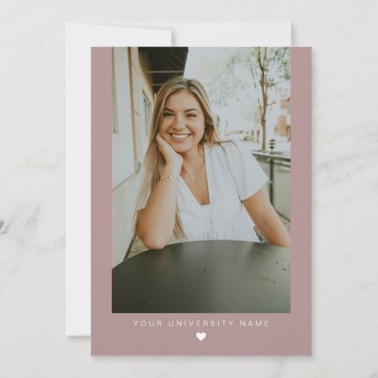 MAEVEバラ金ゴールド赤面医療RNナース卒業 招待状 (裏面)