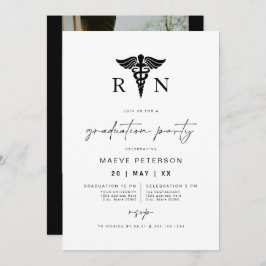 MAEVE白黒医療RNナース卒業 招待状