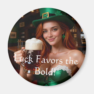 Maeve in Emerald Corset Irish Pub St Patrick's Day マグネット