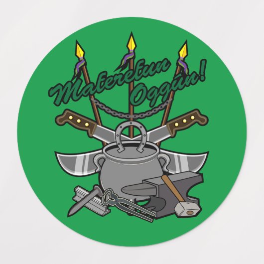 Maferefun Oggún ラベル (デザイン2)