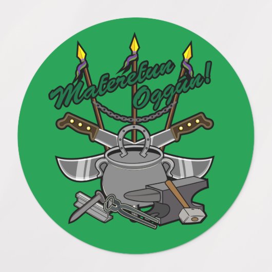 Maferefun Oggún ラベル (デザイン1)