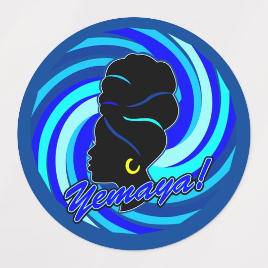 Maferefun Yemaya ラベル (デザイン2)