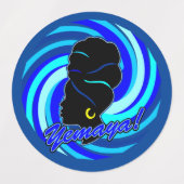 Maferefun Yemaya ラベル (デザイン1)