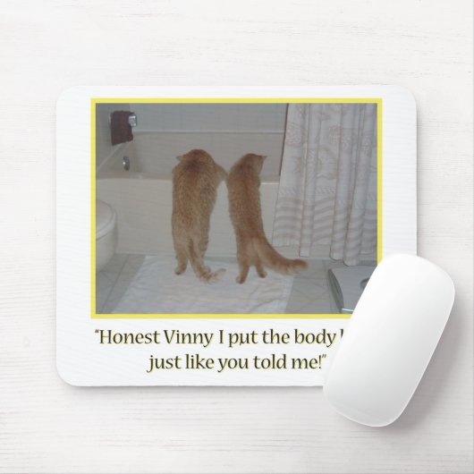 Mafia Cats Humor マウスパッド (マウス)