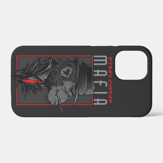 Mafia Monkey Smoking Cigar Graphic | Japan Case-Mate iPhoneケース (裏面 (横))