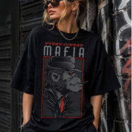 Mafia Monkey Smoking Cigar Graphic T-Shirt | Japan Tシャツ
