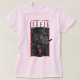 Mafia Monkey Smoking Cigar Graphic T-Shirt | Japan Tシャツ