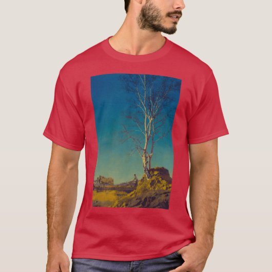 mafield parrish art nouveau retro tシャツ (正面)