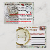 MAGの会計税はMOISOLA AGBADAMOSIを整備します 名刺 (正面/裏面)