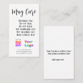 Magの指示気にビジネス名のロゴの詳細を追加 名刺 (正面/裏面)