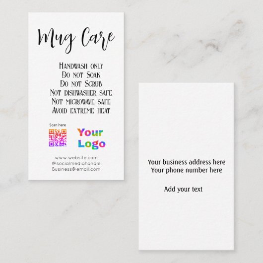 Magの指示気にビジネス名のロゴの詳細を追加 名刺 (正面/裏面)