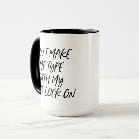 MagのCaps Lockキーを押して入力しない マグカップ (正面左)