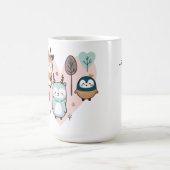 Magは可愛いイラストレーション。 コーヒーマグカップ (中央)