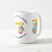 Magは孤児ではないPlease Don't Adopt Monkey コーヒーマグカップ (正面右)