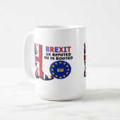 MAGイギリスBrexit UK EUがブート コーヒーマグカップ (正面左)