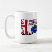 MAGイギリスBrexit UK EUがブート コーヒーマグカップ (左)