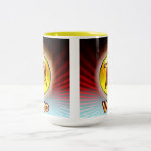 MAGカスタム〔占星術の〕十二宮図《星座》乙女座黄 ツートーンマグカップ (中央)