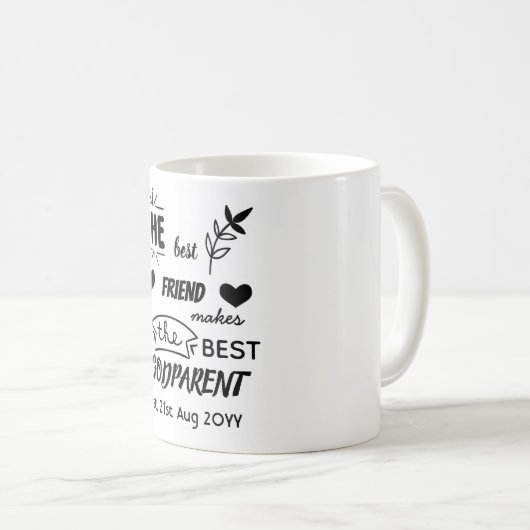 MAGゴッドペアレントMAGゴッドマザーパーソナライズされたゴッドファーザー コーヒーマグカップ (正面右)