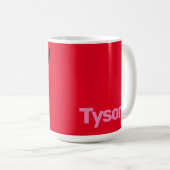 Magハッピーバースデーの単語の名前の編集 コーヒーマグカップ (正面右)