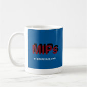 magロゴダークレッド文字 コーヒーマグカップ (左)