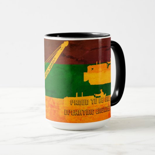 MAG誇りを持ったを運用するカラフルこと マグカップ (正面右)