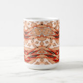 Mag、クラシック色シ数々のームレスパターンデザイン コーヒーマグカップ (中央)