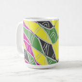 Mag、クラシック色シ数々のームレスパターンデザイン コーヒーマグカップ (正面左)