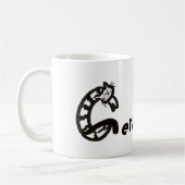Mag – 名前とイニシャルCat Letter G コーヒーマグカップ (左)