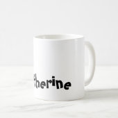 Mag – 名前(イニシャル付き) Cat Letter K コーヒーマグカップ (正面右)