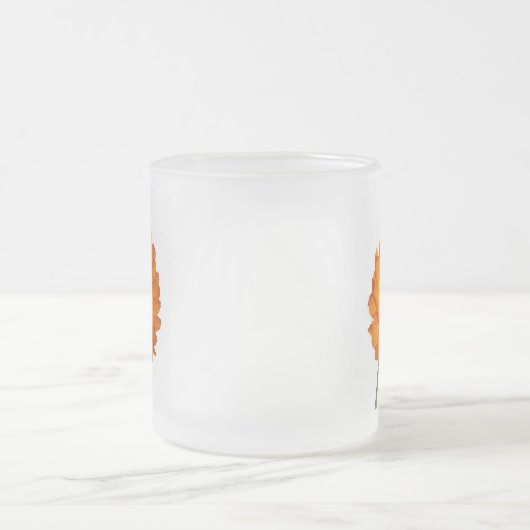 Mag - Calendula on Stem フロストグラスマグカップ (中央)