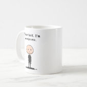 Mag - Im Not Bald私は空力 コーヒーマグカップ (正面左)
