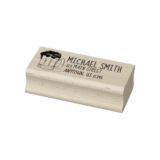 Mag of Beer Aleボトムスアップ応援住所 ラバースタンプ (スタンプ)