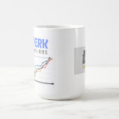 Mag - Sipが起こる：動きのジャーク コーヒーマグカップ (中央)