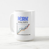 Mag - Sipが起こる：動きのジャーク コーヒーマグカップ (正面左)