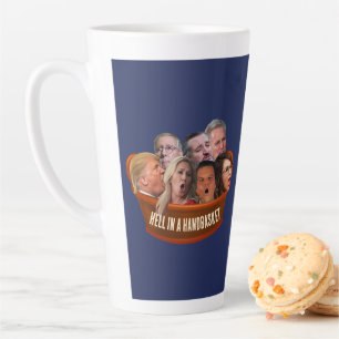 MAGAおもしろい共和党がハンドバスケットコーヒーで地獄に カフェラテマグ