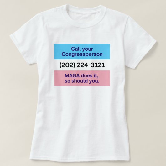 MAGAがトランス・アリーに旗を立てる呼び掛け大会 Tシャツ (デザイン正面)