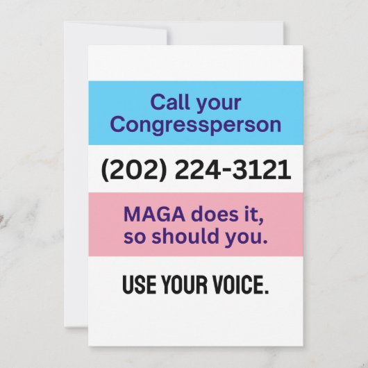 MAGAが同盟国を超えて呼び出す 招待状 (正面)