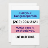 MAGAが同盟国を超えて呼び出す 招待状 (正面/裏面)