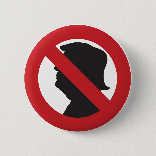 MAGAなし/アンチトランプボタン 缶バッジ (正面)