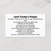 MAGAに対するトランプ祈りの言葉 名刺 (正面)