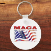 MAGAの星とストライプ キーホルダー (正面)
