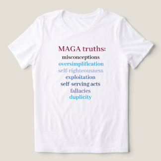 MAGAの真実 対抗MAGAメッセージ トライブレンドTシャツ