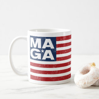 MAGAの米国旗 コーヒーマグカップ