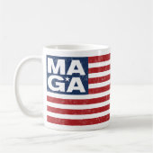 MAGAの米国旗 コーヒーマグカップ (左)