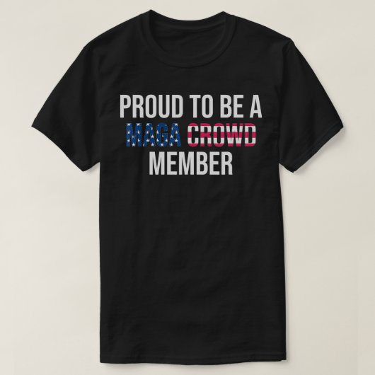 MAGAの誇りを持った群集メンバーであるUltra MAGA Tシャツ (デザイン正面)