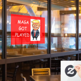 MAGAは負けた ウィンドウサイン