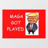 MAGAは負けた ウィンドウサイン (シート)